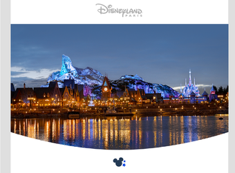 Header of the Disneyland Paris email notice about tracking technologies